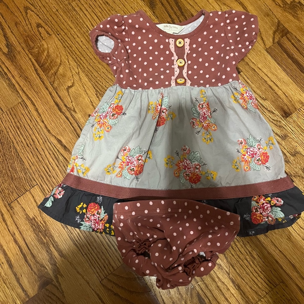 Matilda Jane dress w/ diaper cover